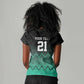 Custom Football African Tanzania Women V-Neck T-Shirt Retro 2023-24 Tanzania History - African Pride