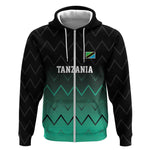 Custom Football African Tanzania Zip Hoodie Retro 2023-24 Tanzania History - African Pride