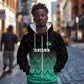 Custom Football African Tanzania Zip Hoodie Retro 2023-24 Tanzania History - African Pride