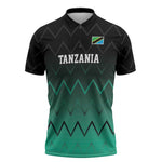 Custom Football African Tanzania Zipper Polo Shirt Retro 2023-24 Tanzania History