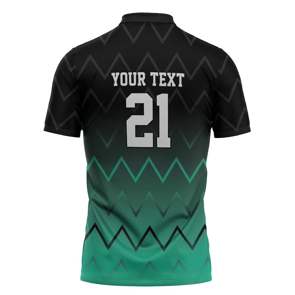 Custom Football African Tanzania Zipper Polo Shirt Retro 2023-24 Tanzania History