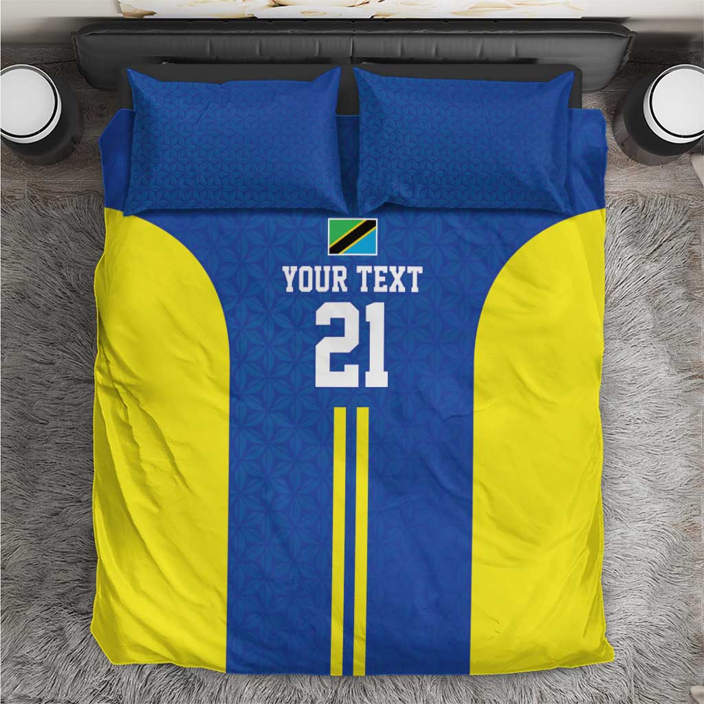 Custom Football African Tanzania Bedding Set Taifa Stars Go Champion - African Pride