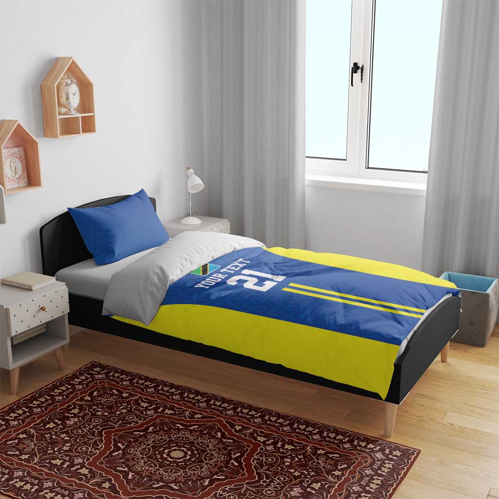 Custom Football African Tanzania Bedding Set Taifa Stars Go Champion - African Pride