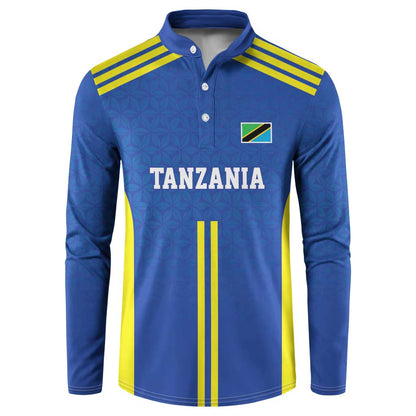 Custom Football African Tanzania Button Sweatshirt Taifa Stars Go Champion