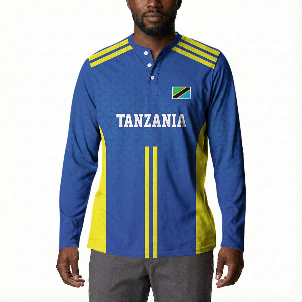 Custom Football African Tanzania Button Sweatshirt Taifa Stars Go Champion