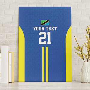 Custom Football African Tanzania Canvas Wall Art Taifa Stars Go Champion - African Pride