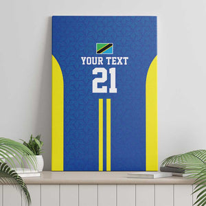 Custom Football African Tanzania Canvas Wall Art Taifa Stars Go Champion - African Pride