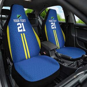 Custom Football African Tanzania Car Seat Cover Taifa Stars Go Champion - African Pride