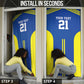 Custom Football African Tanzania Door Cover Taifa Stars Go Champion