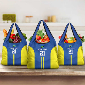 Custom Football African Tanzania Grocery Bag Taifa Stars Go Champion - African Pride