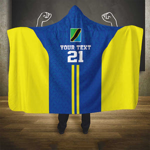 Custom Football African Tanzania Hooded Blanket Taifa Stars Go Champion - African Pride