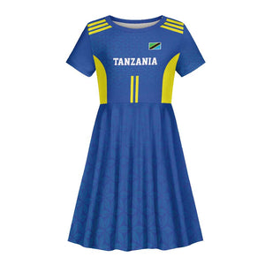 Custom Football African Tanzania Kid Short Sleeve Dress Taifa Stars Go Champion - African Pride