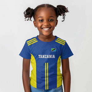Custom Football African Tanzania Kid T shirt Taifa Stars Go Champion - African Pride