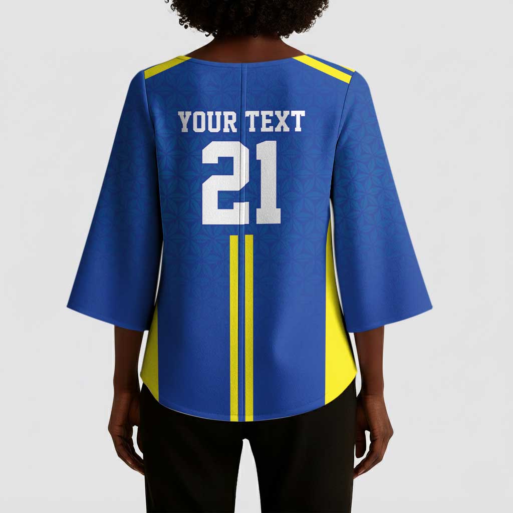 Custom Football African Tanzania Kimono Sleeve Blouse Taifa Stars Go Champion