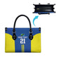 Custom Football African Tanzania Leather Bag Taifa Stars Go Champion