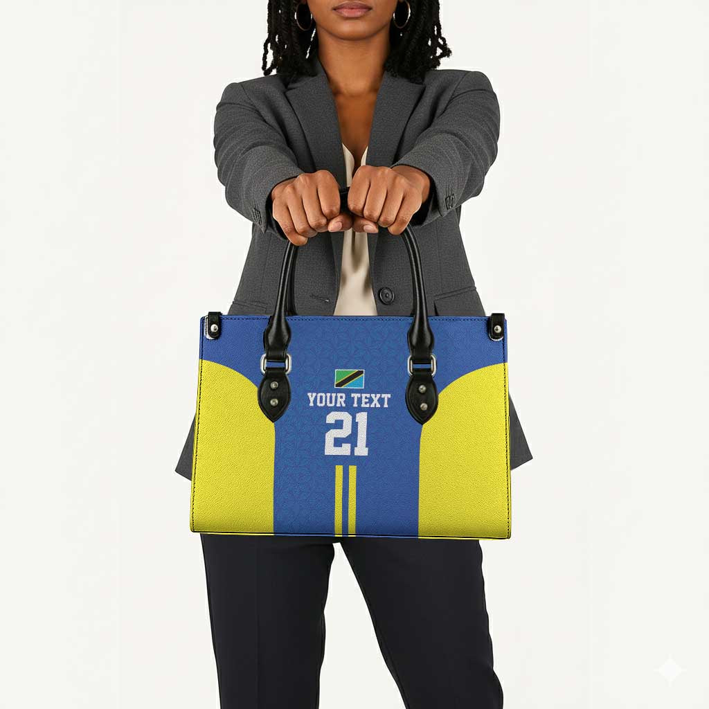 Custom Football African Tanzania Leather Bag Taifa Stars Go Champion