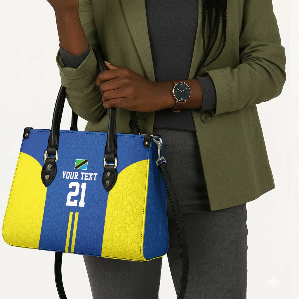 Custom Football African Tanzania Leather Bag Taifa Stars Go Champion