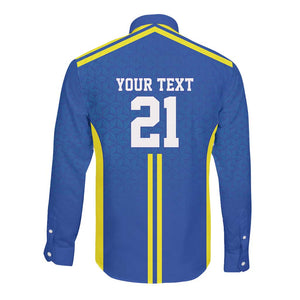 Custom Football African Tanzania Long Sleeve Button Shirt Taifa Stars Go Champion - African Pride