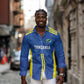 Custom Football African Tanzania Long Sleeve Button Shirt Taifa Stars Go Champion - African Pride