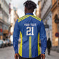 Custom Football African Tanzania Long Sleeve Button Shirt Taifa Stars Go Champion - African Pride