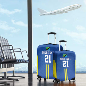 Custom Football African Tanzania Luggage Cover Taifa Stars Go Champion - African Pride