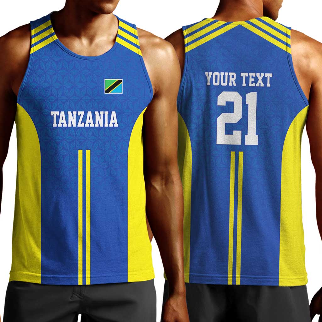 Custom Football African Tanzania Men Tank Top Taifa Stars Go Champion - African Pride