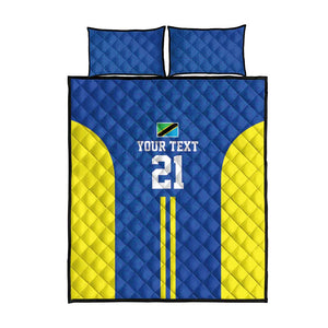 Custom Football African Tanzania Quilt Bed Set Taifa Stars Go Champion - African Pride