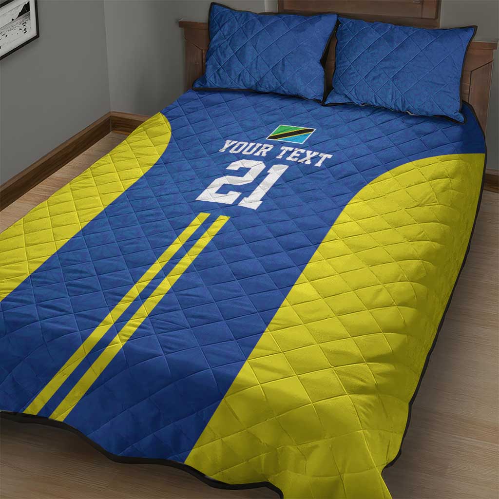 Custom Football African Tanzania Quilt Bed Set Taifa Stars Go Champion - African Pride