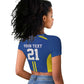 Custom Football African Tanzania Raglan Cropped T shirt Taifa Stars Go Champion - African Pride