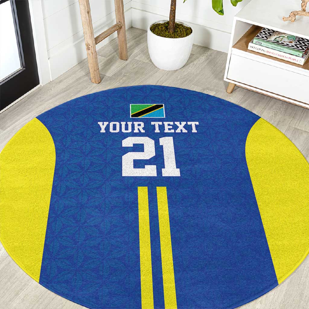 Custom Football African Tanzania Round Carpet Taifa Stars Go Champion - African Pride