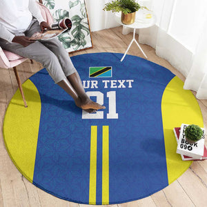 Custom Football African Tanzania Round Carpet Taifa Stars Go Champion - African Pride