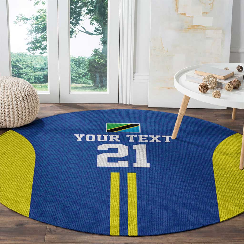 Custom Football African Tanzania Round Carpet Taifa Stars Go Champion - African Pride