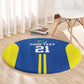 Custom Football African Tanzania Round Carpet Taifa Stars Go Champion - African Pride