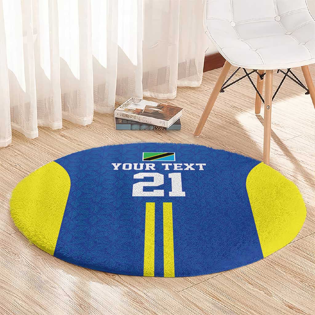 Custom Football African Tanzania Round Carpet Taifa Stars Go Champion - African Pride