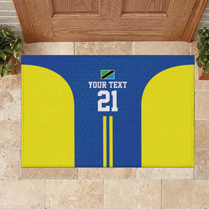 Custom Football African Tanzania Rubber Doormat Taifa Stars Go Champion - African Pride