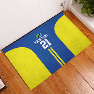 Custom Football African Tanzania Rubber Doormat Taifa Stars Go Champion - African Pride