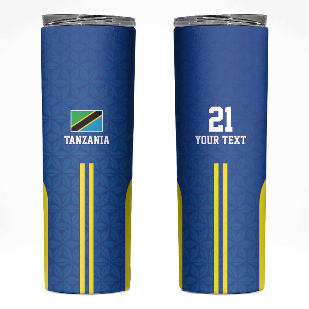 Custom Football African Tanzania Skinny Tumbler Taifa Stars Go Champion - African Pride