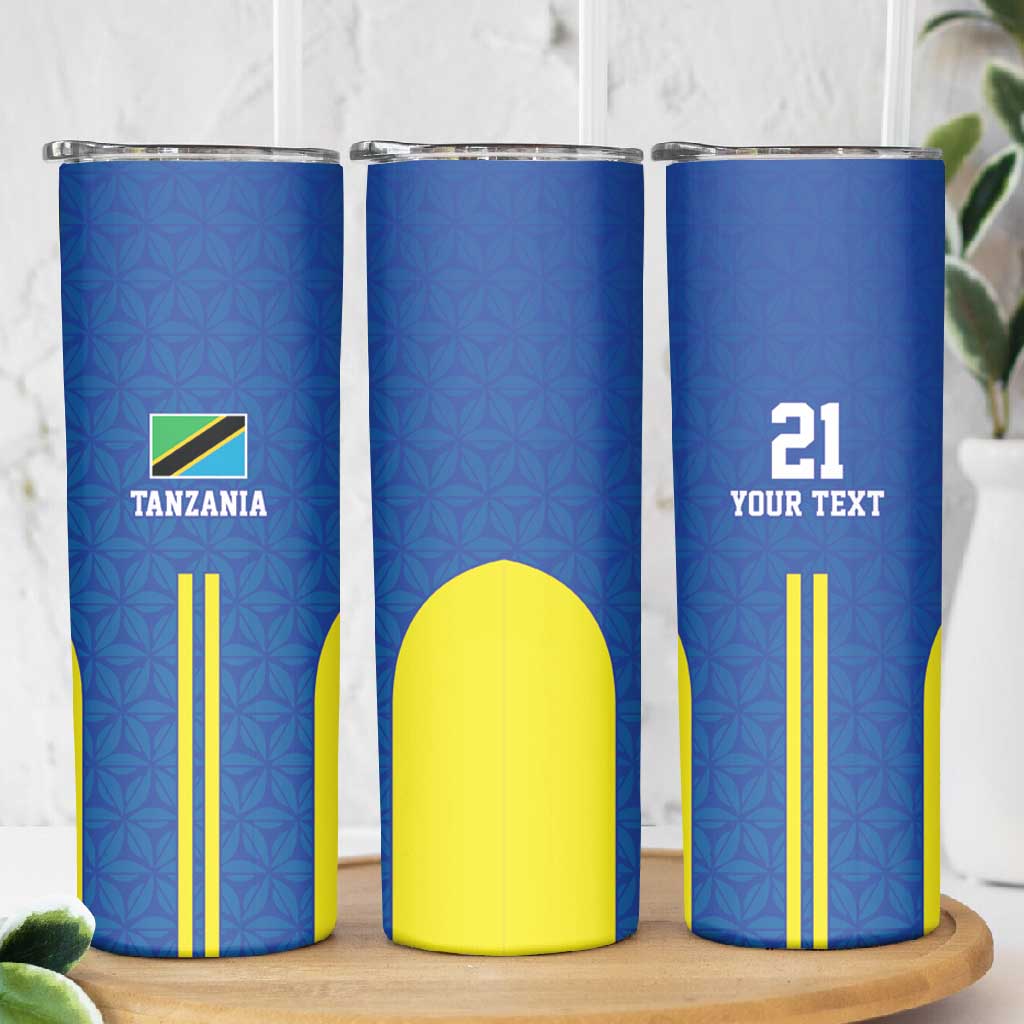 Custom Football African Tanzania Skinny Tumbler Taifa Stars Go Champion - African Pride