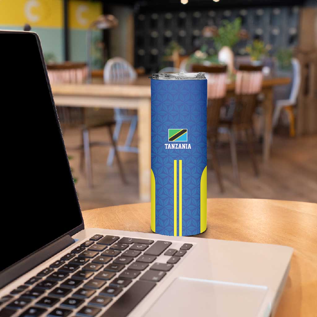 Custom Football African Tanzania Skinny Tumbler Taifa Stars Go Champion - African Pride