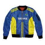 Custom Football African Tanzania Sleeve Zip Bomber Jacket Taifa Stars Go Champion - African Pride