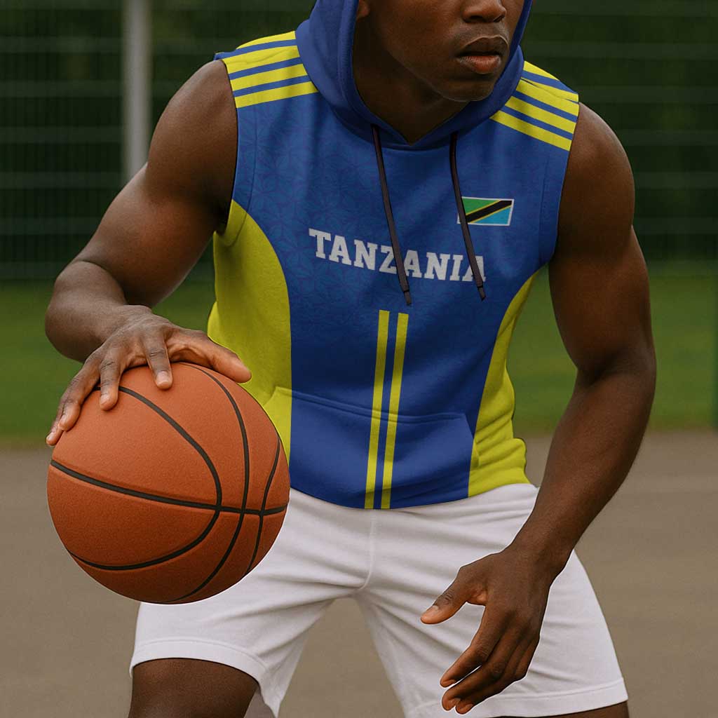 Custom Football African Tanzania Sleeveless Hoodie Taifa Stars Go Champion - African Pride