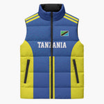 Custom Football African Tanzania Sleeveless Puffer Jacket Taifa Stars Go Champion