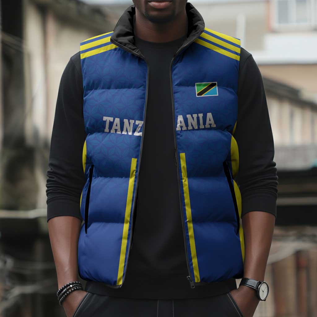 Custom Football African Tanzania Sleeveless Puffer Jacket Taifa Stars Go Champion
