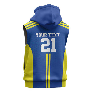 Custom Football African Tanzania Sleeveless Zip Hoodie Taifa Stars Go Champion - African Pride