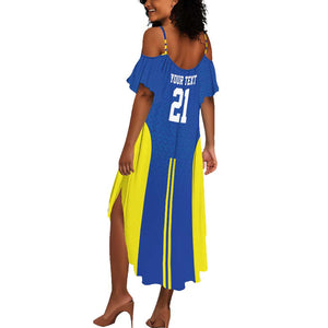 Custom Football African Tanzania Summer Maxi Dress Taifa Stars Go Champion - African Pride