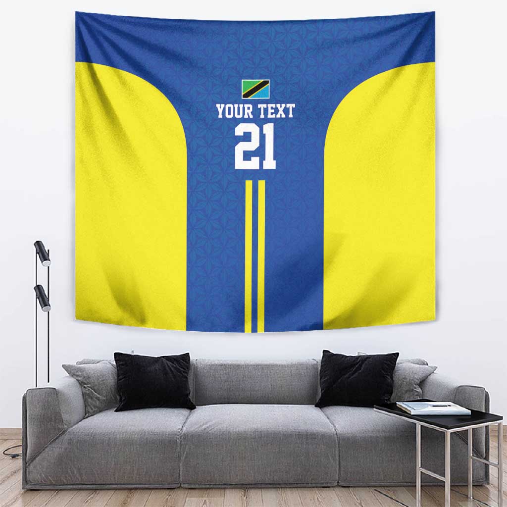 Custom Football African Tanzania Tapestry Taifa Stars Go Champion - African Pride