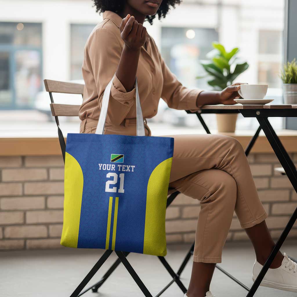 Custom Football African Tanzania Tote Bag Taifa Stars Go Champion