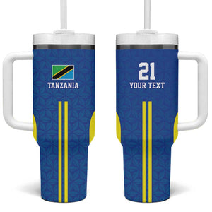 Custom Football African Tanzania Tumbler With Handle Taifa Stars Go Champion - African Pride