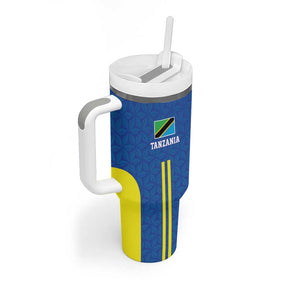 Custom Football African Tanzania Tumbler With Handle Taifa Stars Go Champion - African Pride