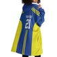 Custom Football African Tanzania Wearable Blanket Hoodie Taifa Stars Go Champion - African Pride